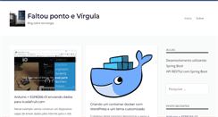 Desktop Screenshot of faltoupontoevirgula.com.br